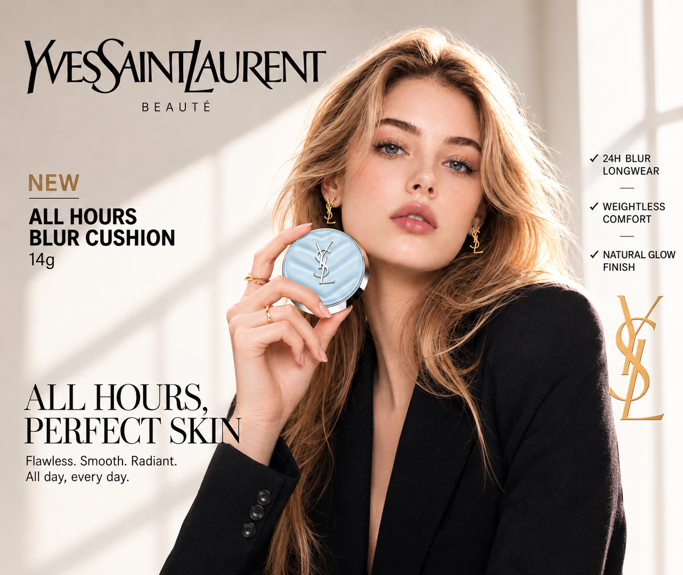 YSL All Hours Blur Cushion 14 g